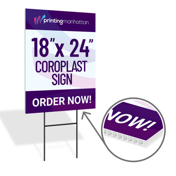 Coroplast Sign 18'' X 24'' Printing Coroplast Sign 18 X 24 Printing